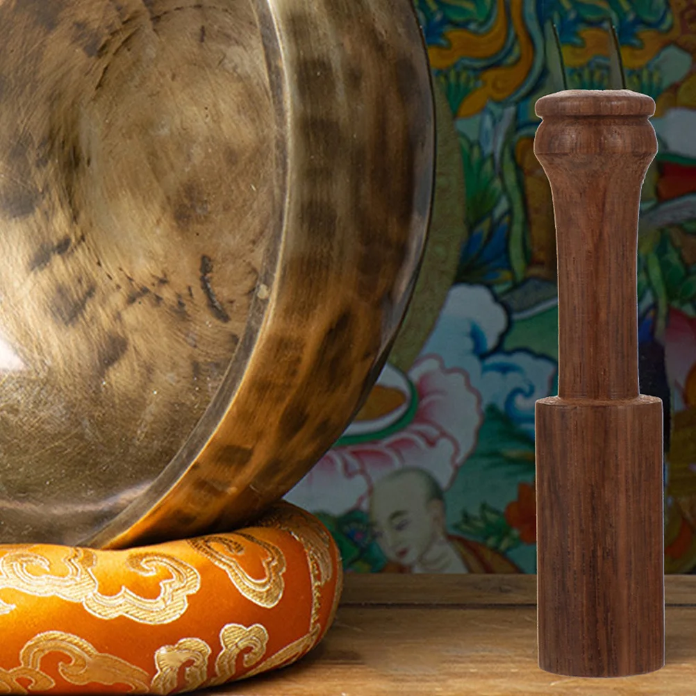 

2Pcs Tibetan Singing Bowl Stick Wood Mallet Striker for Deep Meditation Calming Tones Easy Grip Design Home Spa Study Room Use