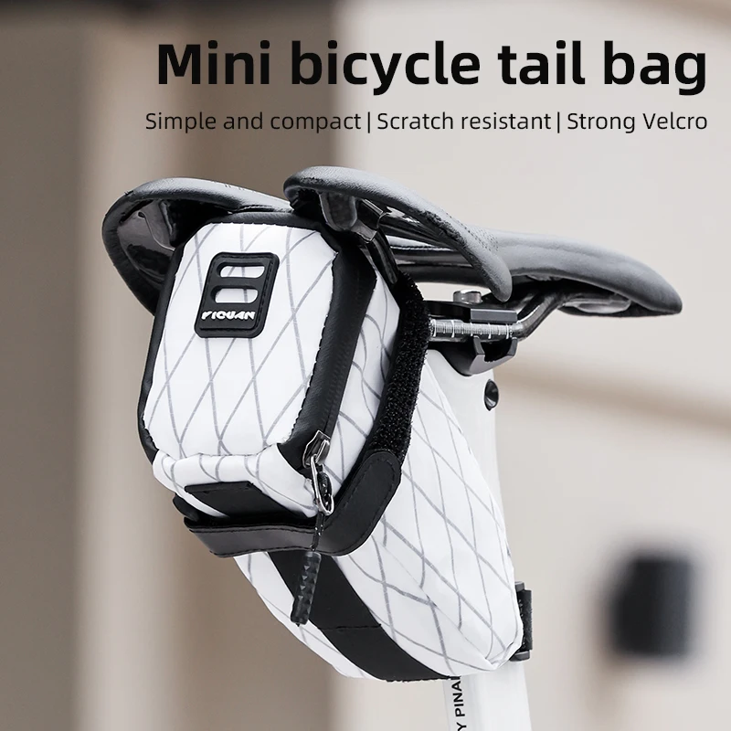 

Bicycle Saddle Bag Reflective Design Bicycle Seat Bag Waterproof Dustproof Bike Saddle Tail Bag Large-capacity Bicycle Rear Bag