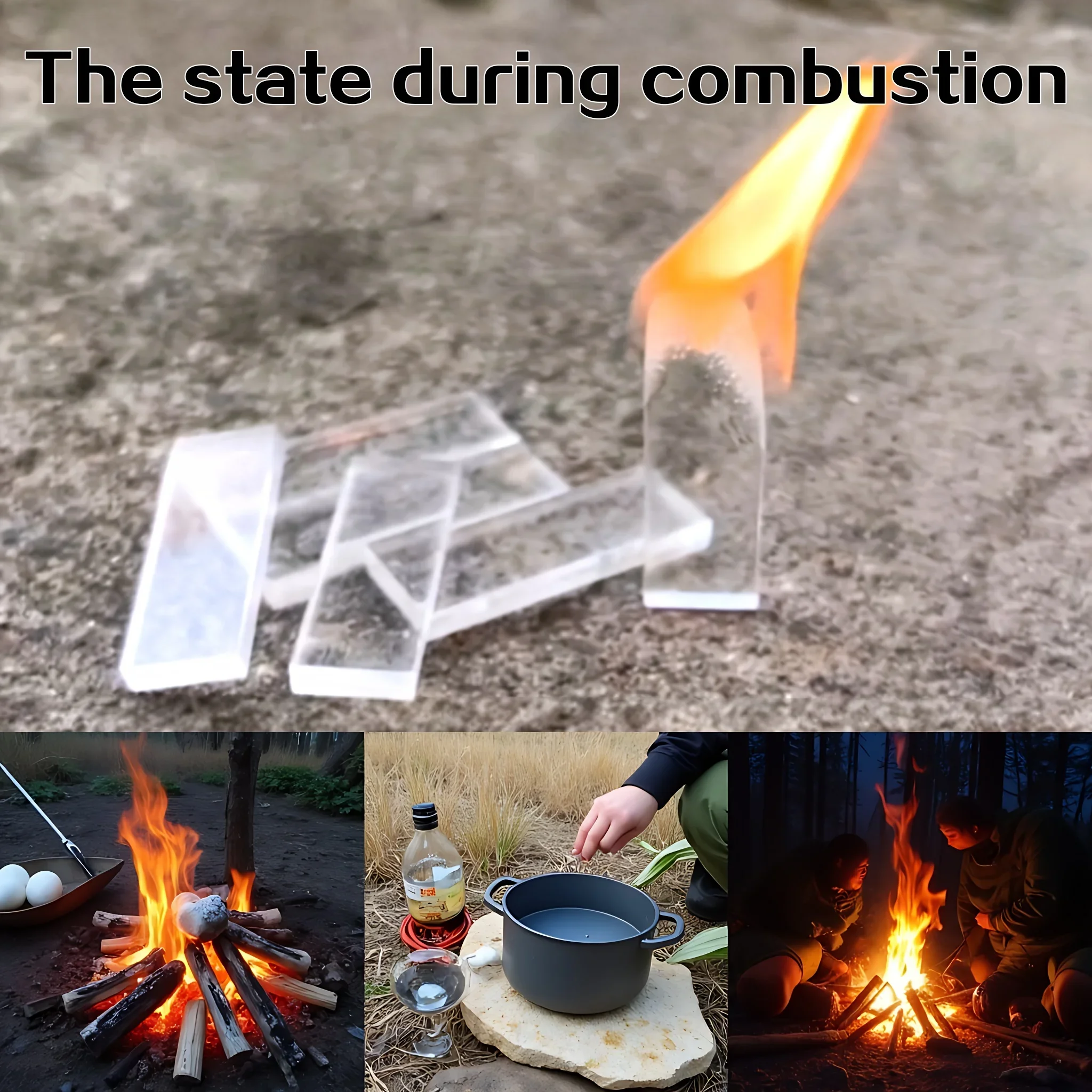 50-200PCS Adventurer Windproof Fuel! Smokeless and Odorless – Camping/Emergency Survival Ignition Tool, Excellent Outdoor Tinder