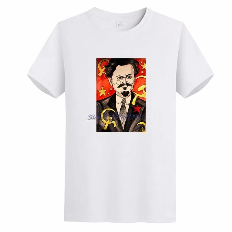 Leon Trotsky Marxist Russia Soviet Graphic T Shirts Summer New Shirts And T-Shirts Cotton Short Sleeve T-Shirts Mens Clothes