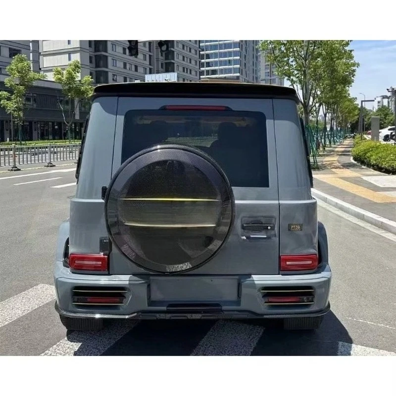 MSY Style Dry Carbon Fiber Wheel Spare Tire Ring Cover for  G-Class W464 G500  G63
