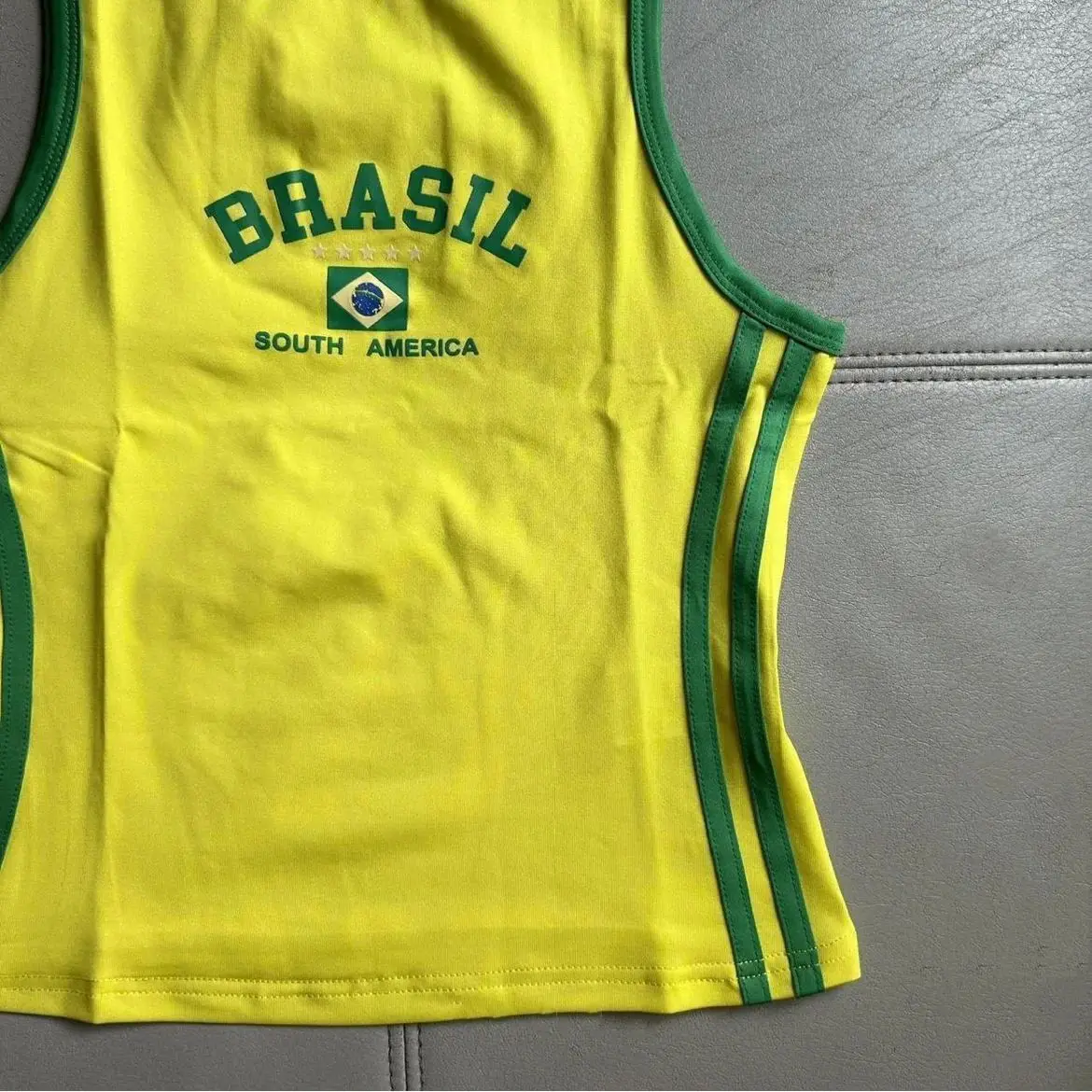 Vintage Brasil Aphics Print Damen Y2K T-Shirt Tank Top Anderes Material 00 % Herbst 2025 Damen Faion Damen irt