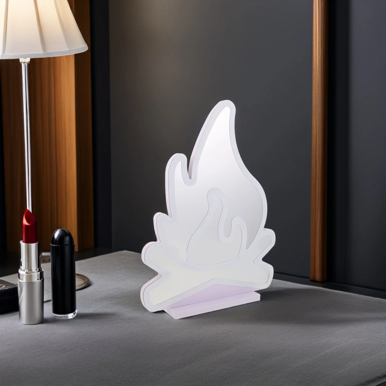 

3D LED Flame Night Light - Simulated Fire Effect Lamp for Cozy Ambience - USB Operated Flameless Light for Indoor Festive Home