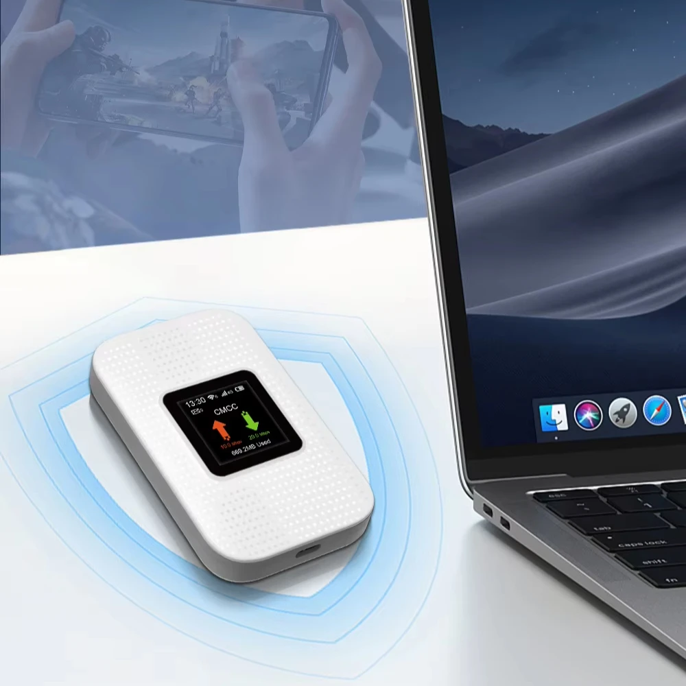 

Индивидуальный портативный мини-маршрутизатор Wi-Fi 4G LTE, макс. 300 Мбит/с. Карманная точка доступа локальной сети, 4G, слот для SIM-карты B1/3/7/8/20, беспроводные MIFI VPN