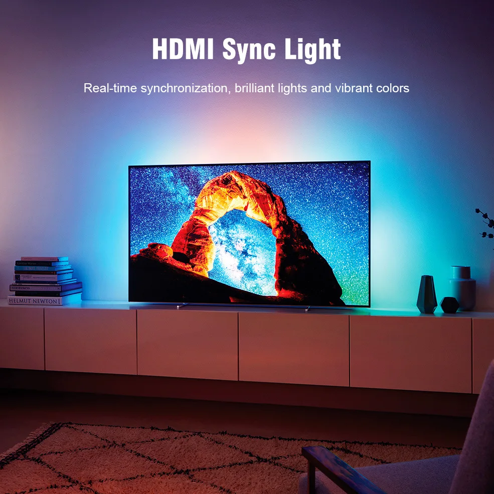 Strip Light LED Tuya Synchronous Light Strip TV HDMI Screen Synchronous Light Smart Atmosphere Light Pollution Background