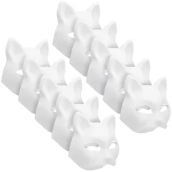 3-30 stuks kat vos masker Halloween blanco masker kostuum voor kinderen volwassenen voor vakantiefeest rollenspel accessoires