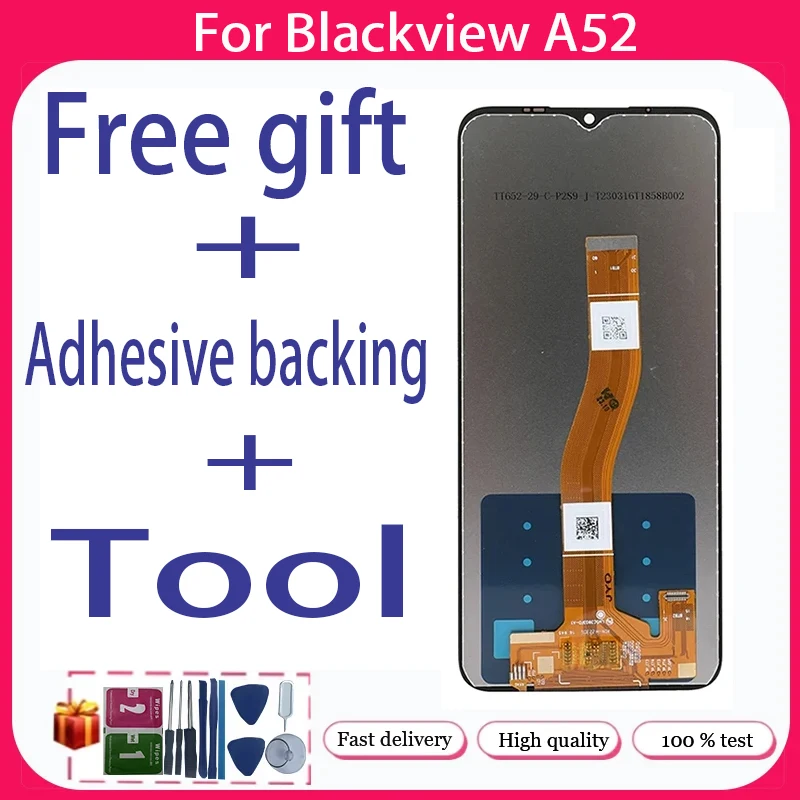 For Blackview A52+ LCD Display + Touch Screen+Free adhesive backing+Tool