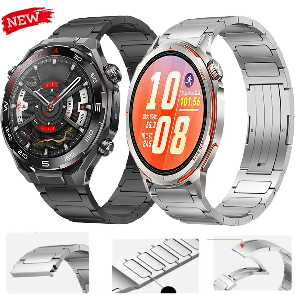 22mm Titanium Band for Huawei Watch GT Runner 2 Ultimate 2 GT6 Pro GT6 GT5-4-3-2-1 46mm Bracelet Amazfit Max Balance 2 1 Correa