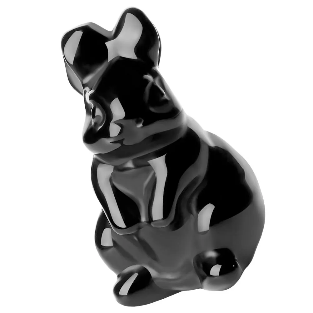 

Ornament Small Elegant Cartoon Desktop Figures Miniature Crystal Bunny Sculpture Home Decor Rabbit Figurine