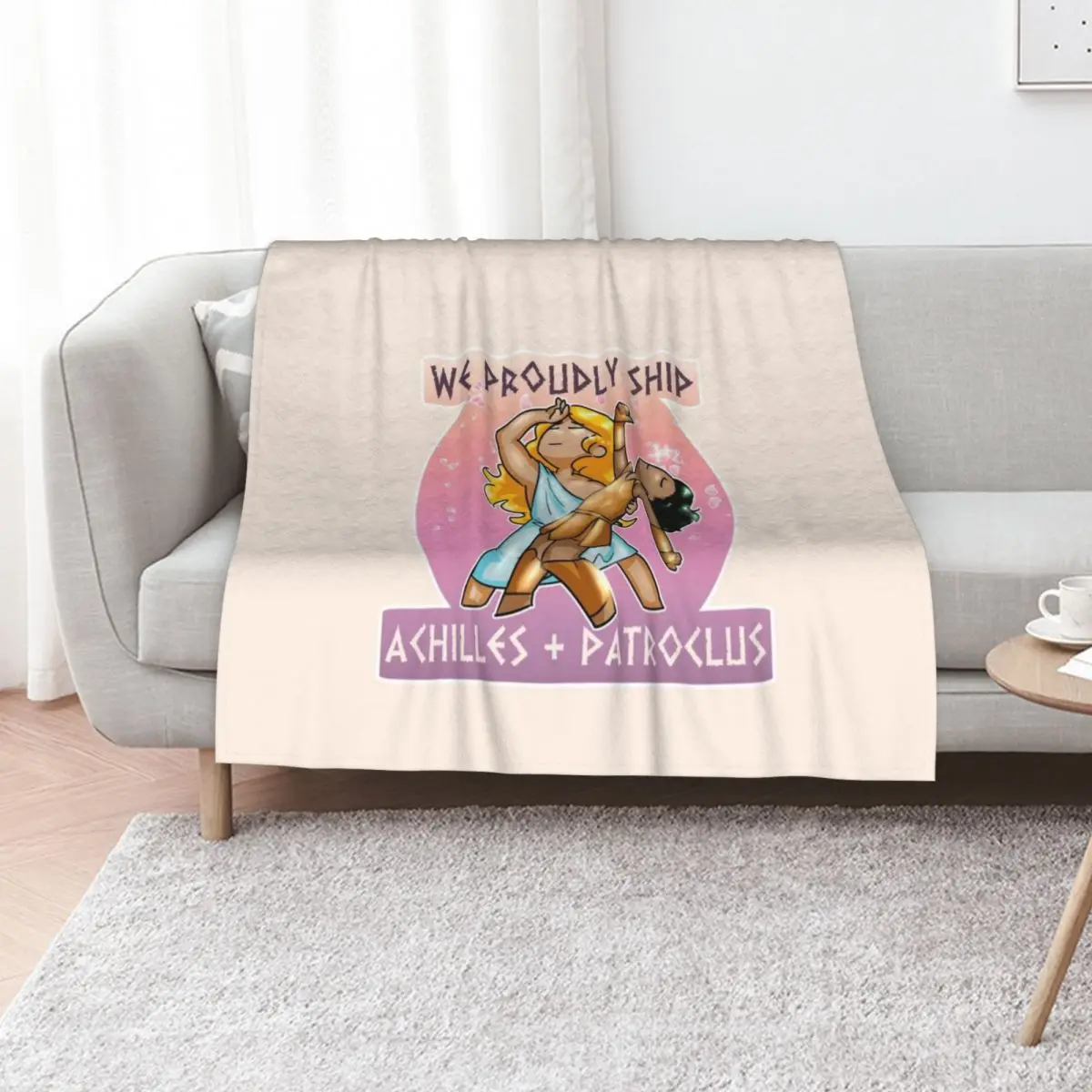

Achilles + Patroclus Throw Blanket Single Decorative Throw Quilt For Decorative Sofa Blankets