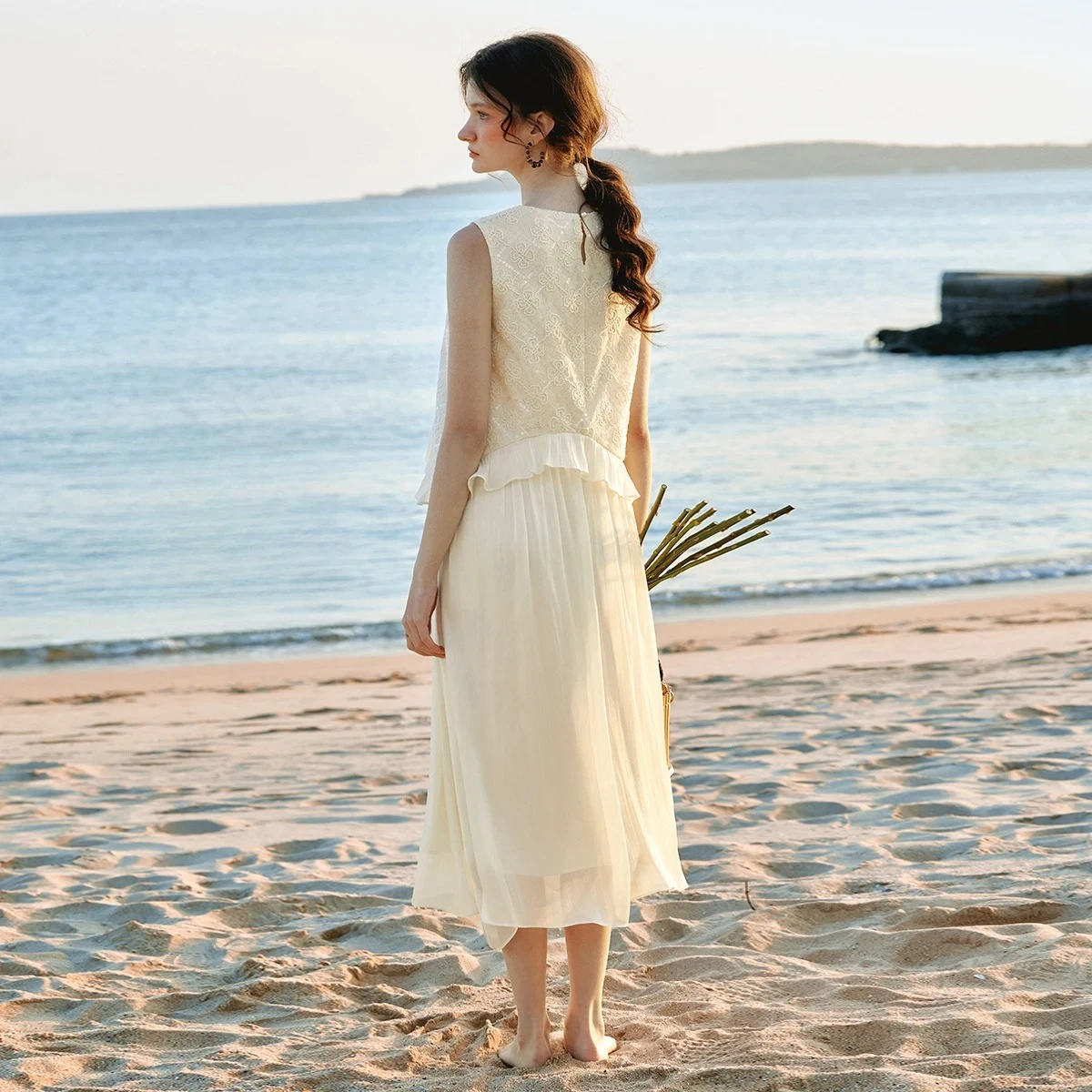 midi white cocktail dress Petal and Pup Women's Una May be worn with Color:Multi Floral Why is it always size:XXL