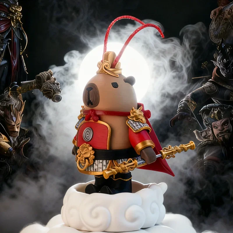 Magnetic 3D Figurines For Capybara Armored Animal Ornament Desktop Decor for Home & Offices Collectible Christmas Kids Gifts