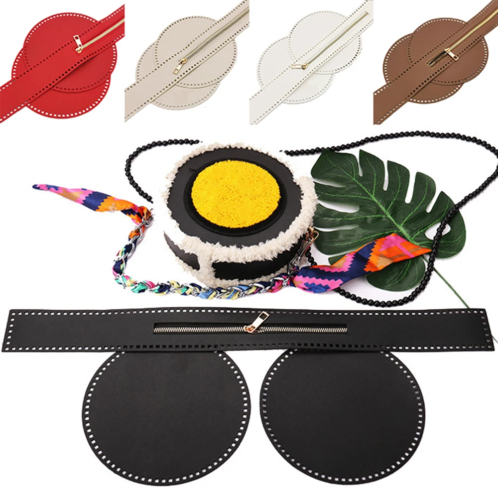 

DIY Shoulder Bag Parts Woven Bag Accessories Women's Bags Zipper Cover Handbag Materials Bag Body Kit Accessories For Handbags