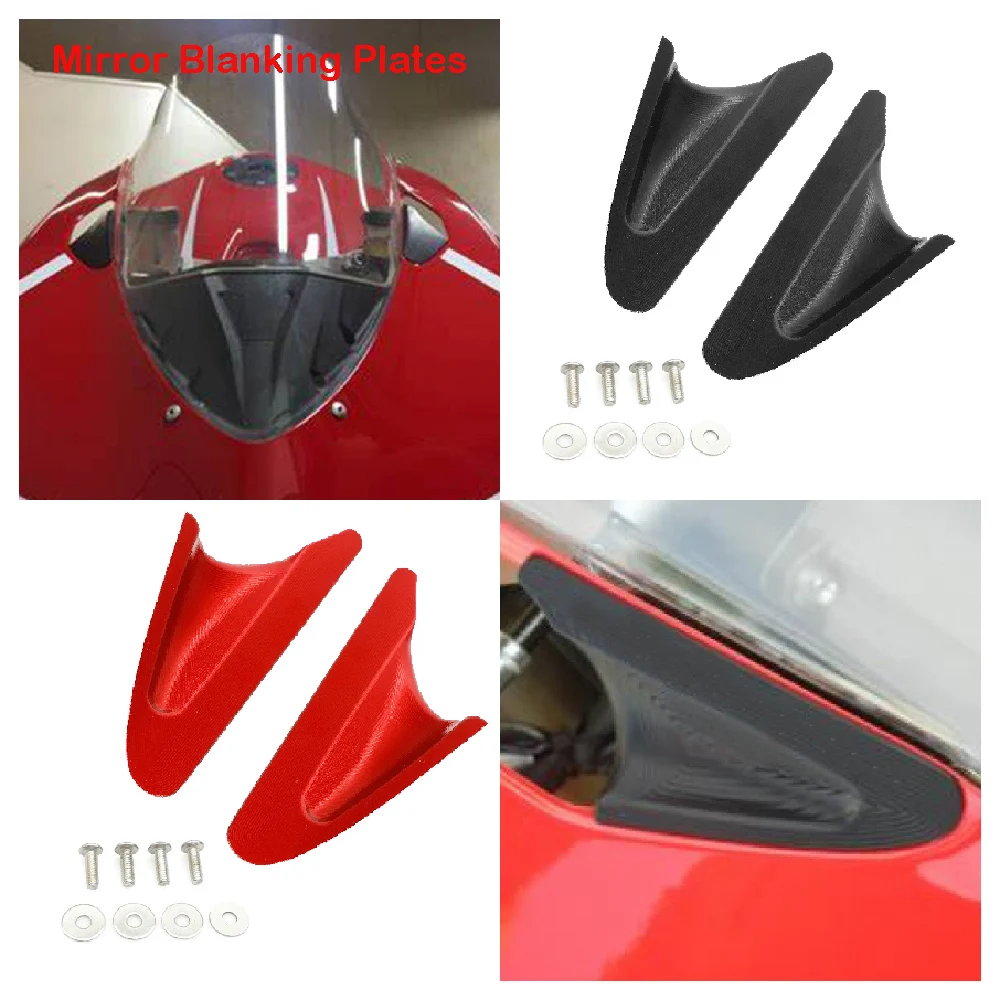 

Fits for Ducati Panigale 899 1199 1199S 1199R 2012 2013 2014 2015 Motorcycle Mirror Block Off Plates Decorative Hole Base Cap