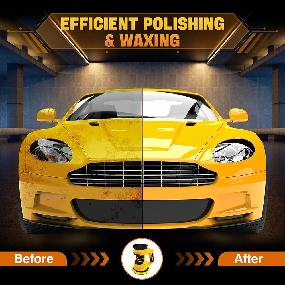 

8 передач 150 мм электрический автомобильный полировщик авто полировка воск электроинструмент шлифовальный станок для удаления ржавчины для Makita 18 В аккумуляторный штифт