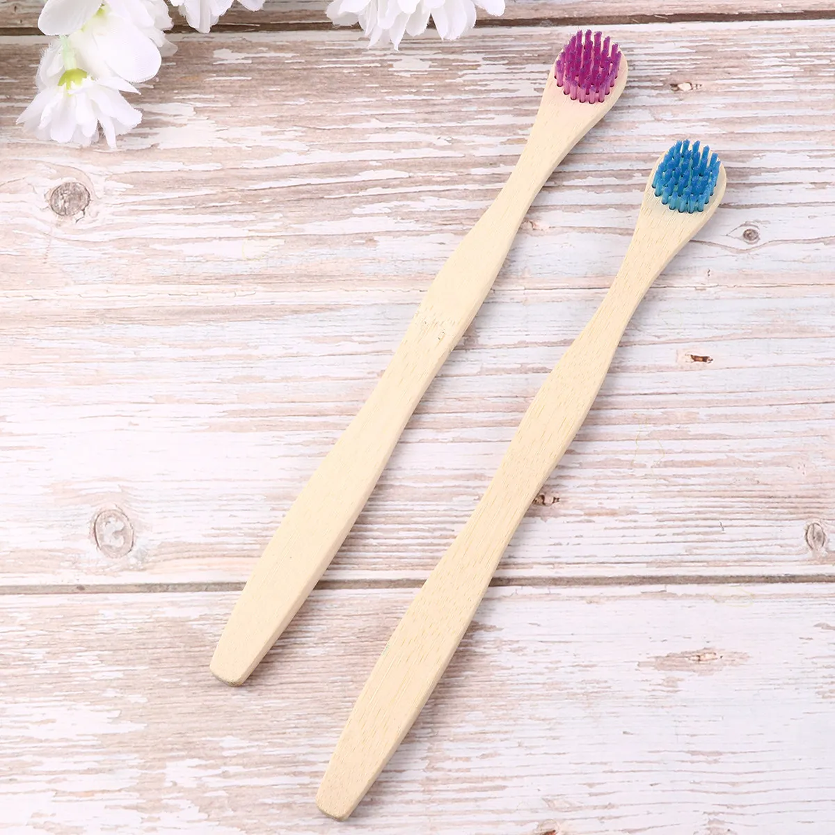 4Pcs Sustainable Bamboo Tongue Brush Cleaner Tongue Scraper for Effective Debris Removal Gentle Gingival Care Confidence Boost