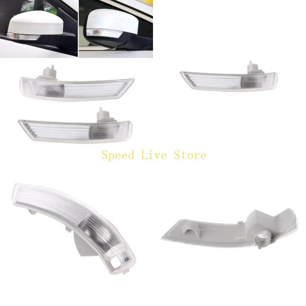 Car Left Cab Mirror LED Turn Signal Corner Light Lamp Cover Shade Compatible for Mondeo for for Focus II 2 III 3 Wa