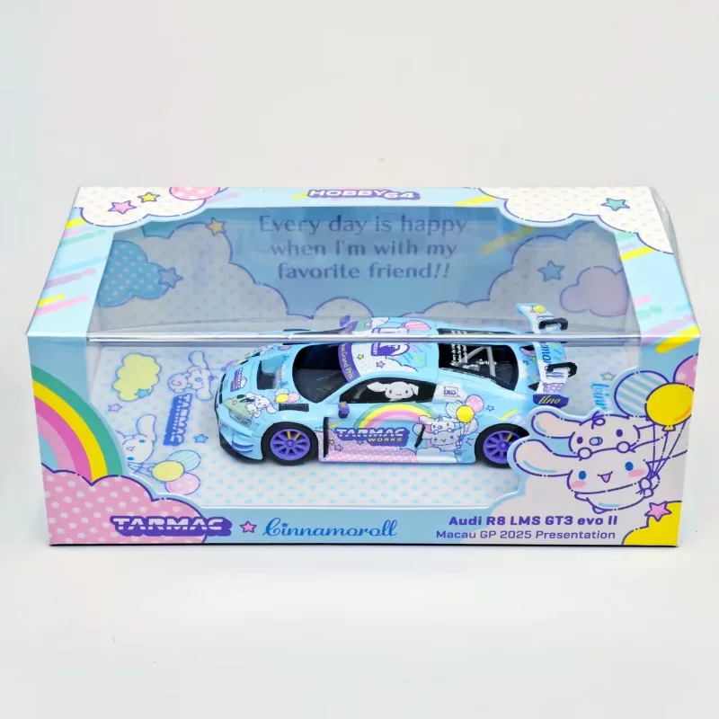 

TW 1:64 Audi R8 GT3 литая под давлением модель автомобиля из сплава, праздничная подарочная игрушка для мальчиков, коллекционный предмет для взрослых.