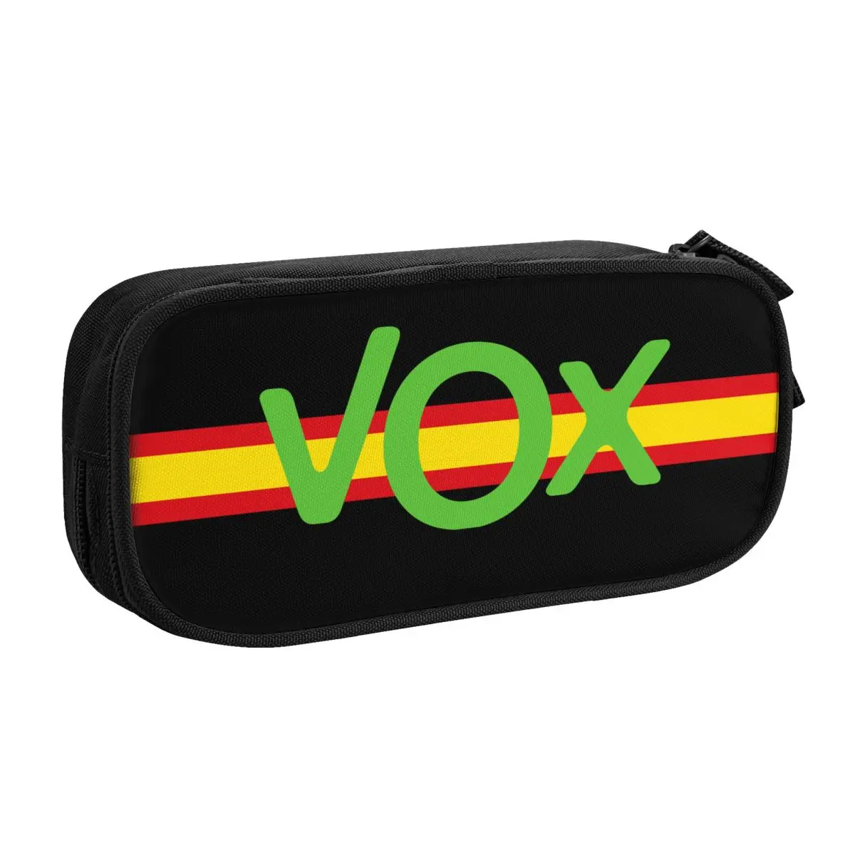 Custom Cute Espana Vox Logo Pencil Cases for Girls Boys Spain Political Party Spanish Large Capacity Pen Bag Box School Supplies