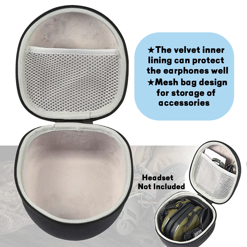 Storage Bag Electronic Shooting  Outdoors Tactical Bag Headset Pack Hiking Headset Carrying Protect Box