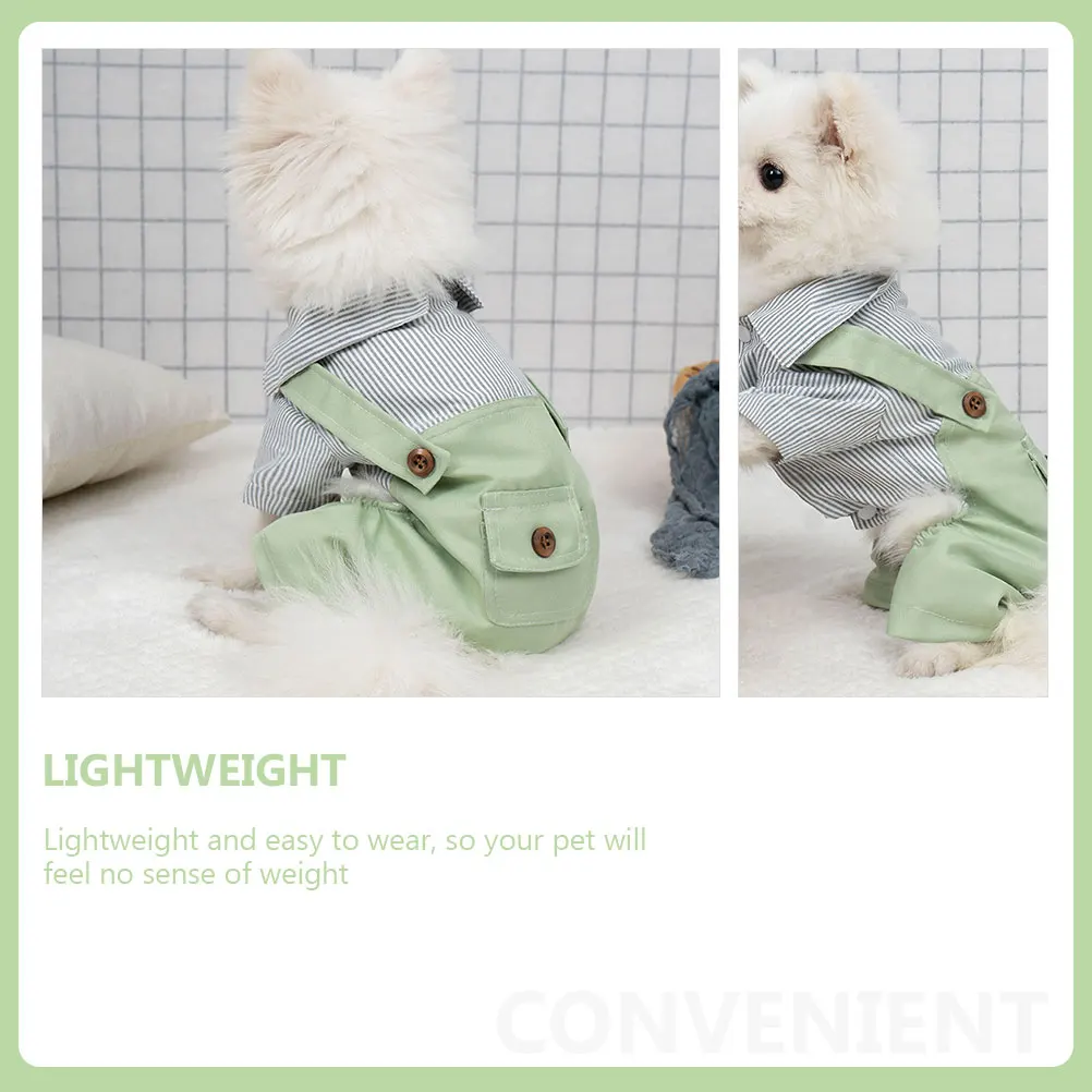 

Dog Overalls Spring Pet Clothes Vacuum Small Adorable Puppy Breathable Apparel Outfits