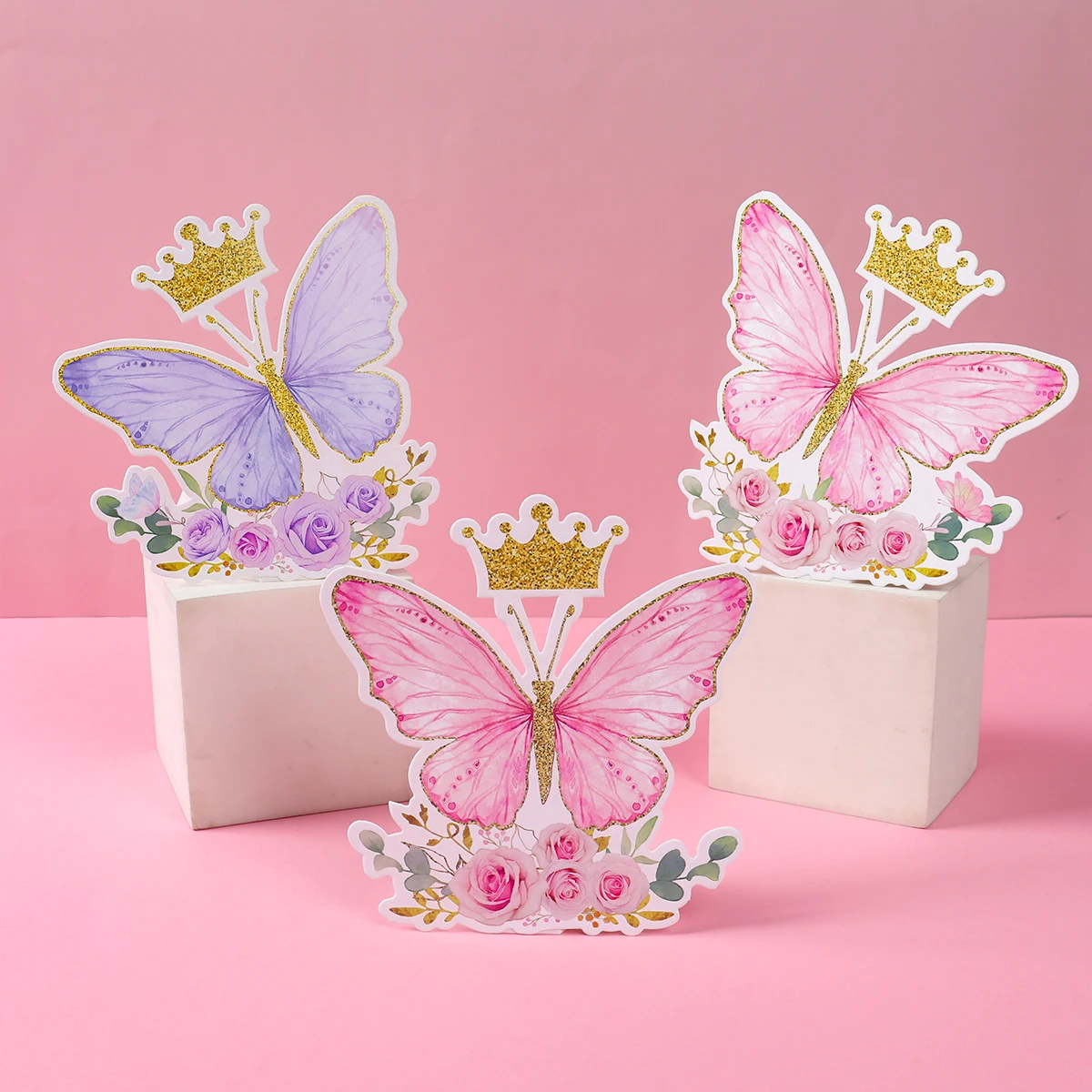 Party Decoration Theme Centerpieces Jungle Farm Animal Butterfly Table Decoations for Boys Girls Birthday Party Decorations