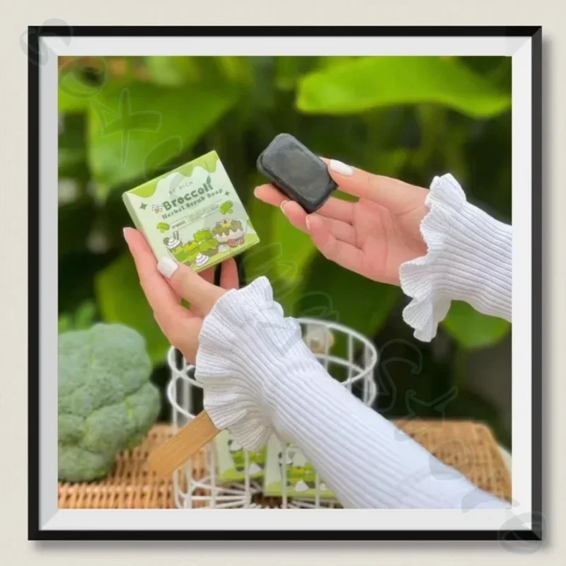 Broccoli Zeep puur natuurlijk plantenextract citroenkool kruidenscrub om de huidskleur te verhelderen en melaninezeep 35g