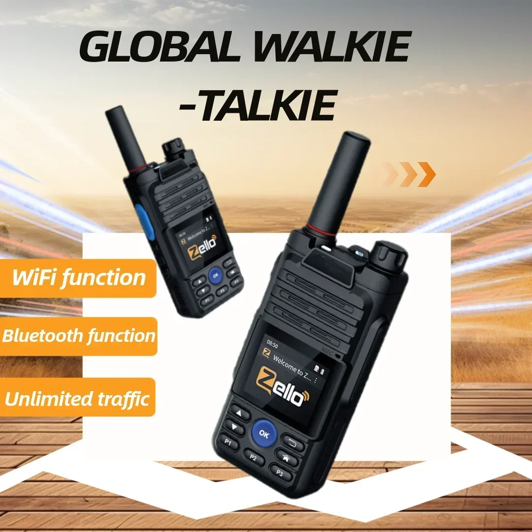 Zello Global Android Walkie Talkie Walkie Talkie Handset 4G Full Netcom with Bluetooth wifi Long Distance PTT Calling