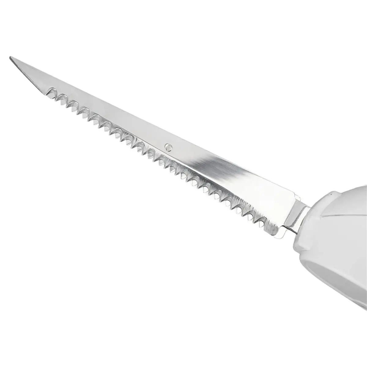 giftnew Cordless Electric Knife, Stainless Steel Fillet and Carving Knife with Removable Blades for Outdoor Picnic