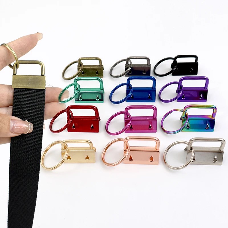 

5/10/20Pcs Webbing Strap Metal Buckles 25mm Belt Tail End Clamp Buckle O Ring Connection Hook Hardware Accessories for Handbags