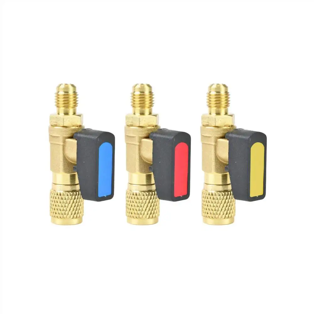 Fluoride Charging Safety Valve For HVAC R410A R22 Air Conditioner Fridge Refrigeration Maintenance Repair Tool Kit