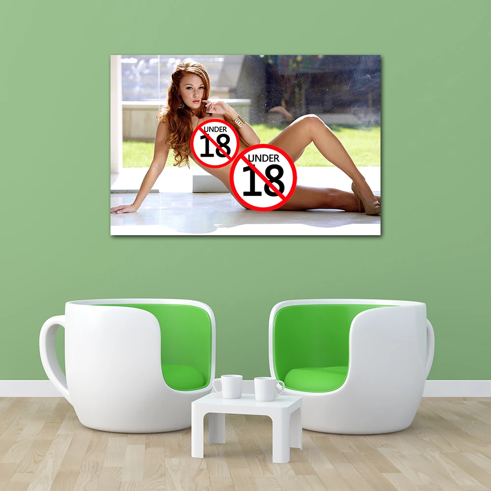 Naked Girl Shaved Pussy Wall Art Picture Plump Beauty Canvas Painting  Adult Posters and Print For Home Room Decor