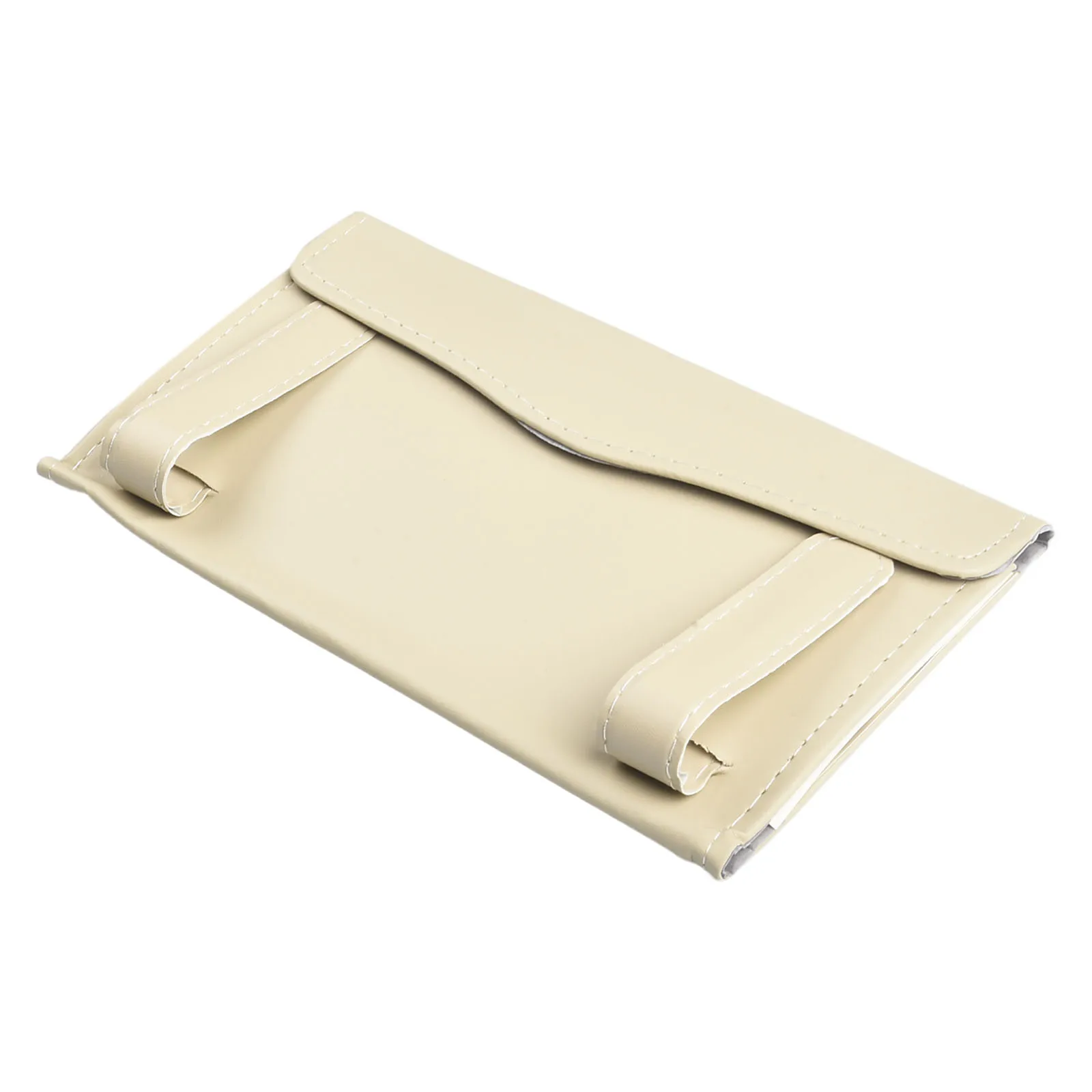 

Stay Prepared on the Road Car Sun Visor Tissue Clip Sleek PU Leather Easy Installation Holds up to 20 Tissues