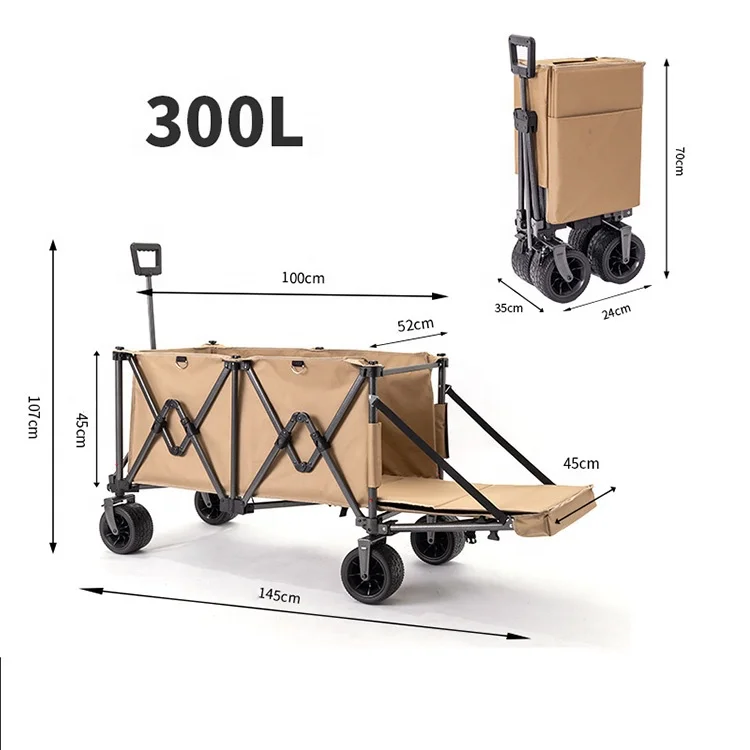 

2025 New Arrival Versatile Trolley Portable Collapsible Camping Cart for Outdoor Adventures Picnics and Herding Equipment