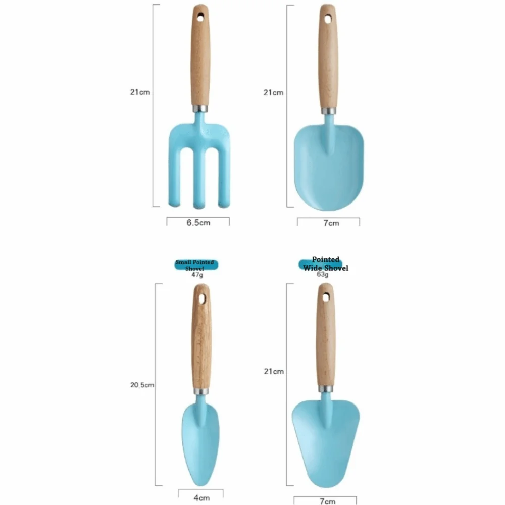 Giftable Colorful Garden Tool Set Educational Safe Material Gardening Tools Lightweight Garden for Family Activity