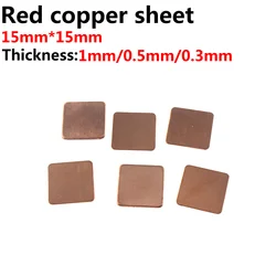 50Pcs 0.1/0.3/0.5/0.8/1Mm Laptop Koperen Plaat Plaat Strip Shim Thermische Pad heatsink Vel Voor Gpu Cpu Vga Chip Ram Cooling