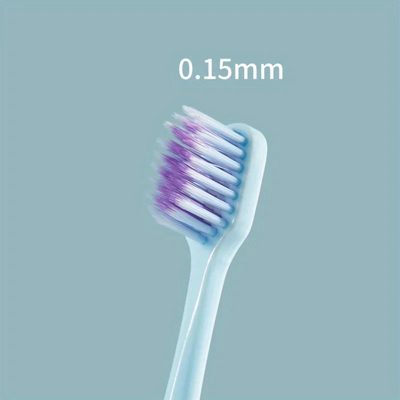 4pc Ultra-fine Soft Toothbrush Million Nano Bristle Adult Tooth Brush Teeth Deep Cleaning Portable Travel Dental Oral Care Brush