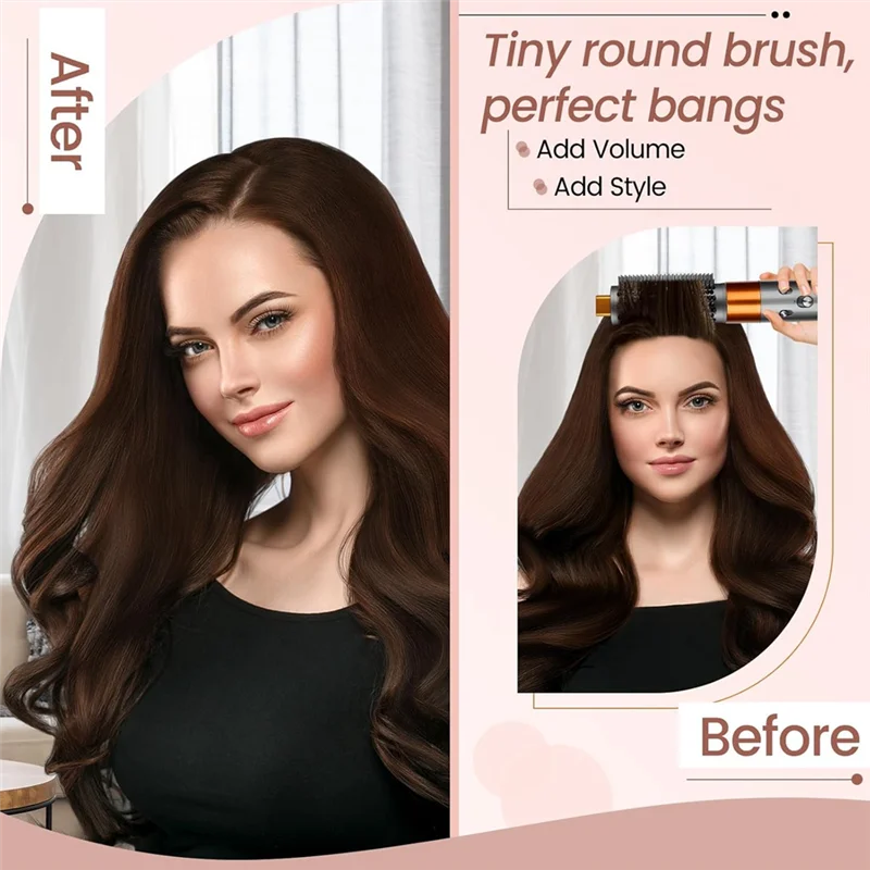 ABZA-объемная круглая насадка-щетка для Dyson Airwrap HS01 HS05 HS08/Airwrap Coanda 2X для укладки прямых волнистых вьющихся волос