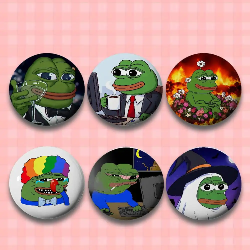 Lustige P-Pepe Frog Sad Anstecknadeln für Freunde, Rucksäcke, Kleidung, Sammlerstücke, Schmuckgeschenke