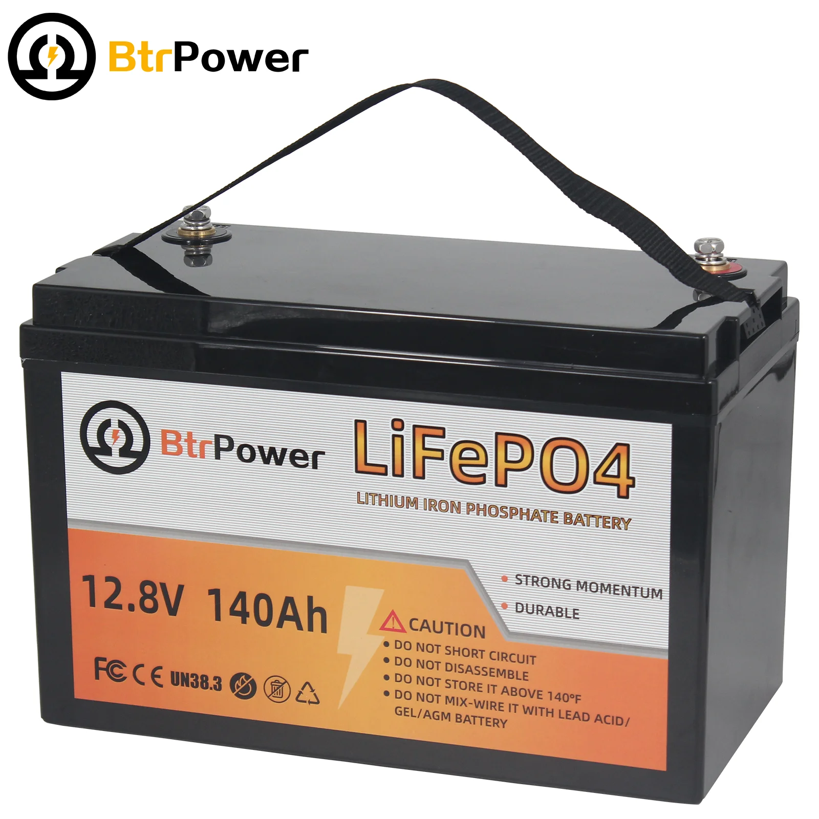 12V 140Ah 100Ah Lithium Battery Deep Cycle LiFePO4 for Solar RV Off-grid