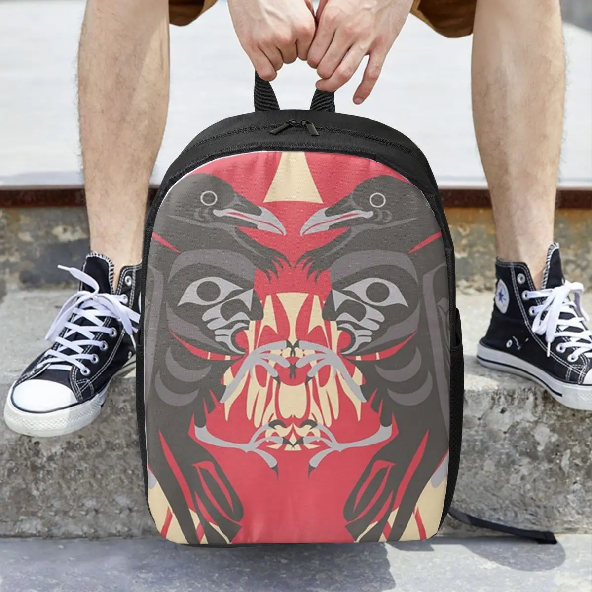 레이븐 비전 여성 배낭 소년 소녀 Bookbag 방수 어린이 학교 가방 휴대 성 노트북 배낭 숄더 백