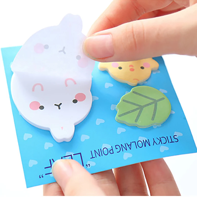 Memo Pads Sticky Notes Rabbit Sticker Notebooks Writing Pads Self-Adhesive Memo Pad School Office School Stationery