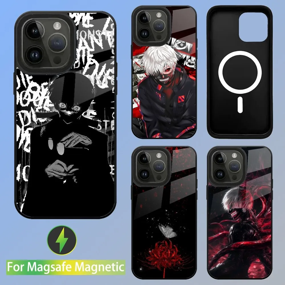 

Ken Kaneki T-Tokyo G-Ghoul Phone Case For iPhone 16,15,14,13,12,11,Plus,Pro,Max Mini Magsafe Magnetic Wireless Charging