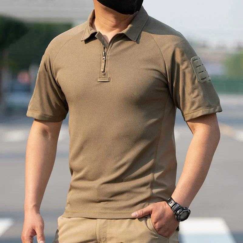 Spring And Summer Outdoor Men's Sports Breathable Training Clothes Short Sleeves