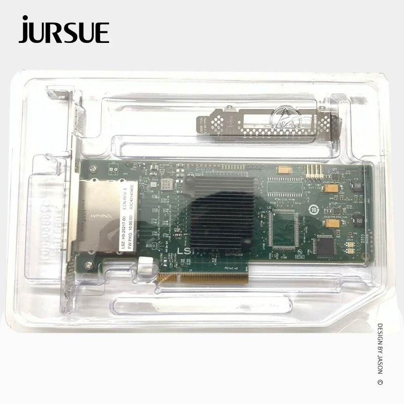 Imagem -04 - Placa Controladora Externa 6gbps Pistas Pci e Sas Sata Hba Modo de ti Zfs Nas Norom Expander Lsi-92008e