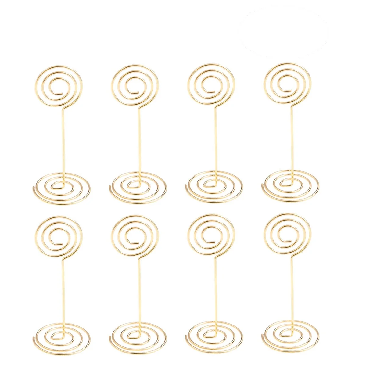 

12pcs Seat Card Holders Gold Metal Table Number Stands For Wedding Party Menu Display Photo Clip Office Desk Decorations