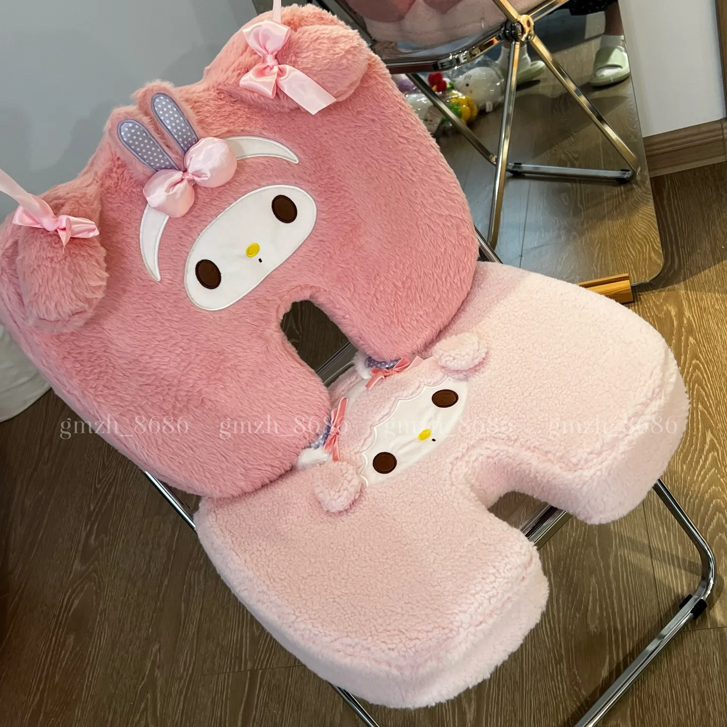 トラベルシートクッション メモリーフォーム マイメロディ スイートピアノ チェアクッションパッド 車 オフィス ヒップサポート マッサージ 整形外科用