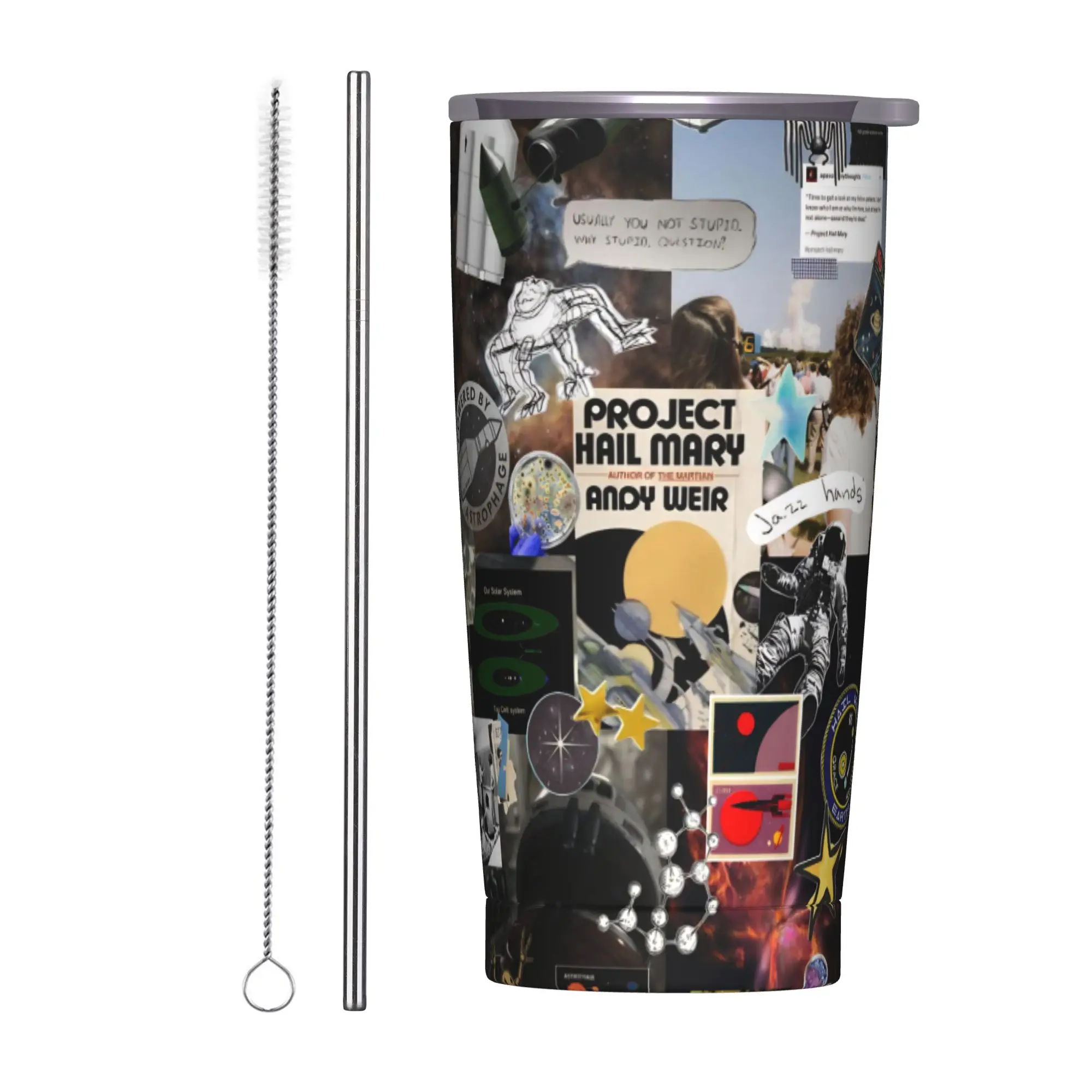 Project Hail Mary Movie 2026 Tumbler Vacuum Insulated  Thermal Cup Stainless Steel Double Wall Mugs Water Bottle 20oz