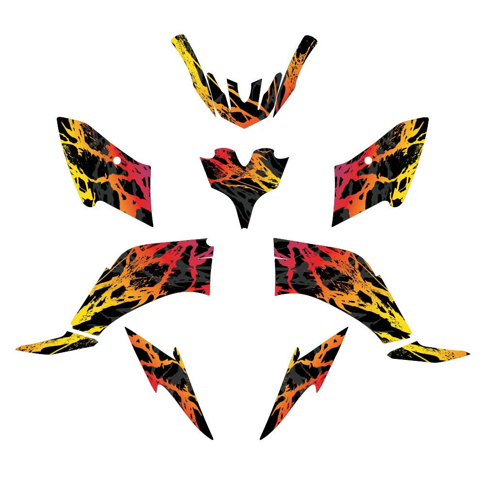 ATV Decals: UV-Resistant and Waterproof Body Stickers for  Yamaha Raptor 125 and 250 (2008–2013)
