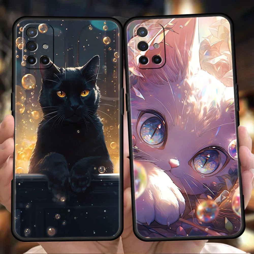 Caixa do telefone do gato dos desenhos animados para Oneplus, Shell do silicone, saco da tampa, N100, N10, 10, 7, 8, 9, 9R, 7T, 8T, N200, CE, 2, 9RT, Z pro, 5G